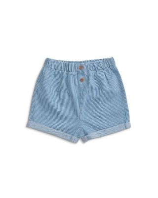 Unisex Striped Denim Shorts - Baby