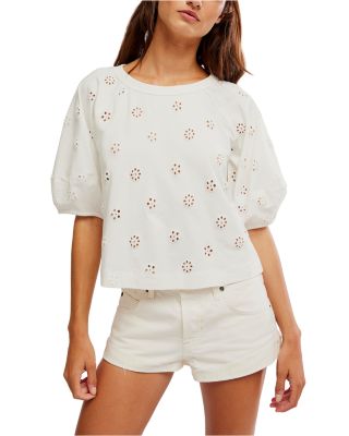 Jessie Eyelet Tee
