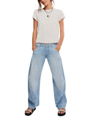 Highland Low Rise Bowed Jeans in Art School