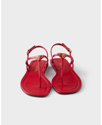  Women's Patent Leather Thong Sandals