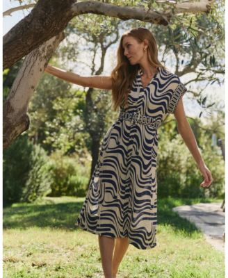  Alba Linen Belted Dress