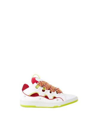  Unisex Curb Patch Sneakers In Leather