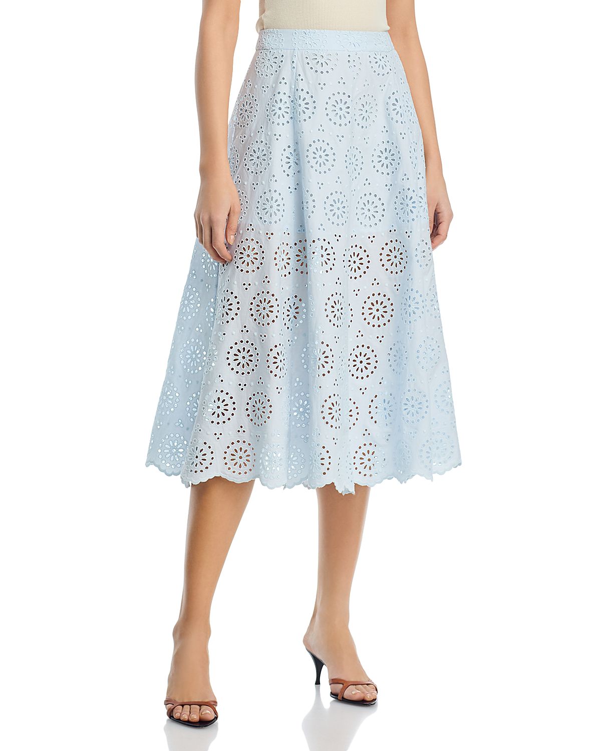 Frame The Solstice Eyelet Skirt