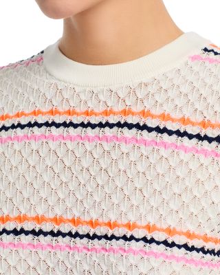 Textured Puffed-Sleeve Sweater