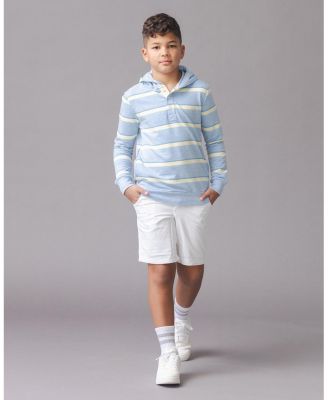 Boys' Organic French Terry Henley Hoodie - Little Kid