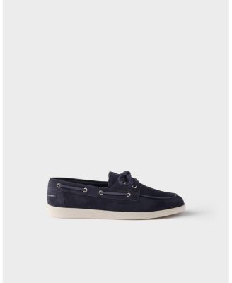 Men's Suede Boat Shoes With Laces