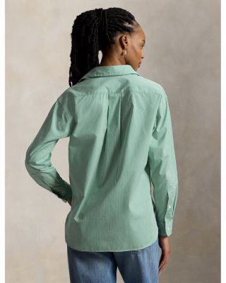 Relaxed Fit Striped Cotton Shirt