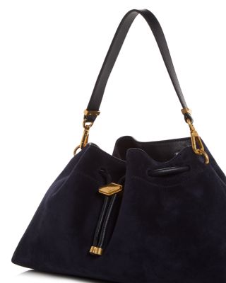 Bon Bon Bucket Suede Shoulder Bag