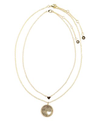 2-Pc. Set Cutout Heart Pendant & Collar Necklaces - Exclusive