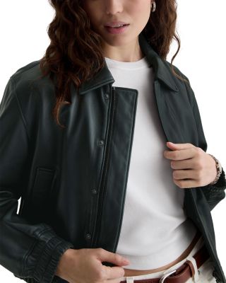 Lincoln Leather Bomber Jacket
