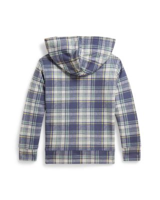 Boys' Plaid French Terry Hoodie & Shorts - Little Kid