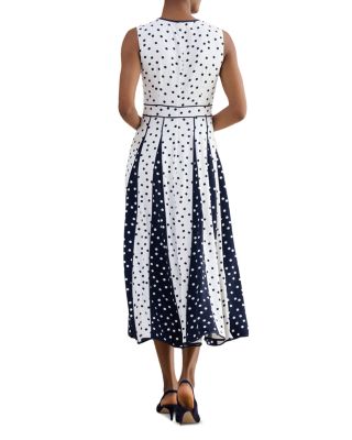 Petites Angelica Floral Keyhole Neck Midi Dress