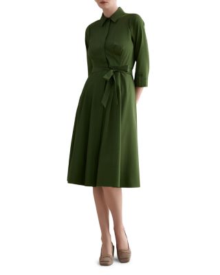 Brigitta Button Front Midi Dress