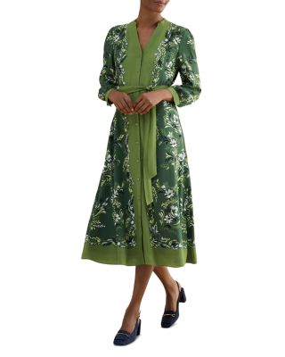 Apolline Tie Waist Shirt Dress