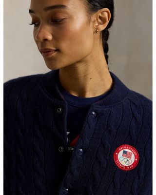 Team USA Wool Cashmere Baseball Jacket