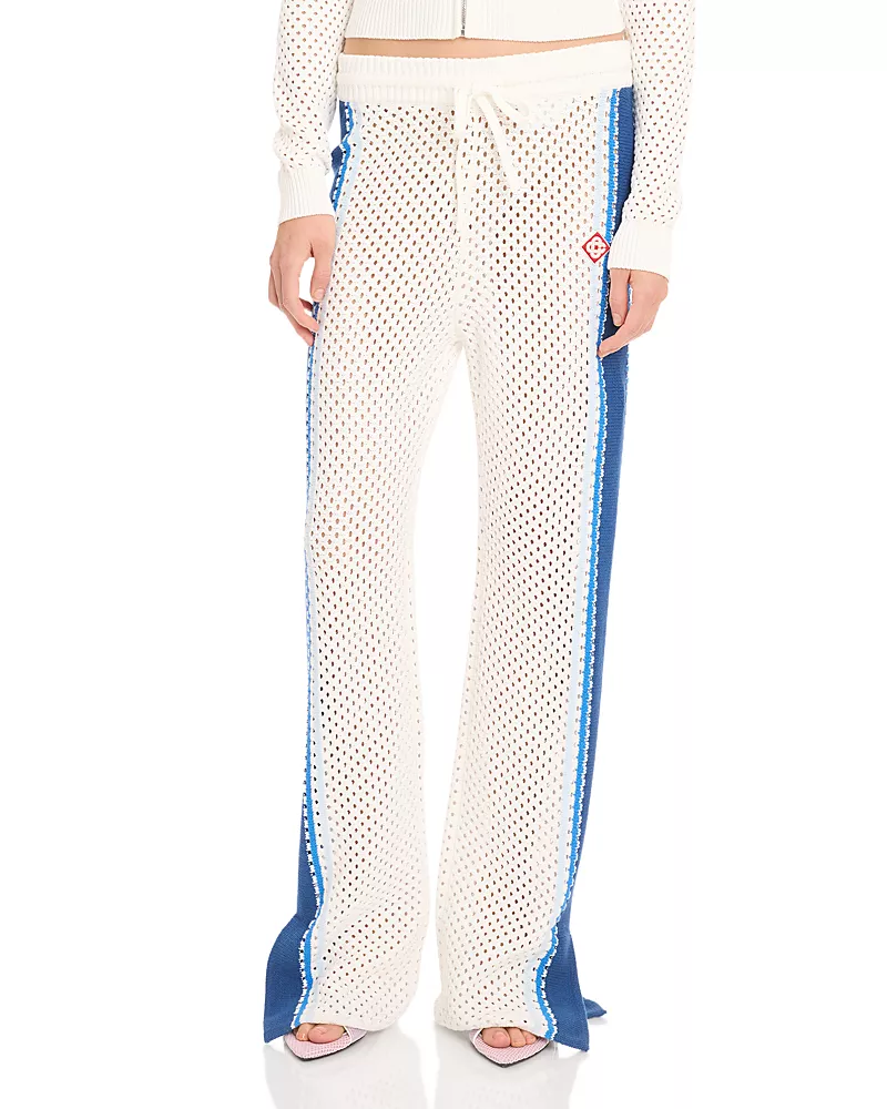 Casablanca Mesh Stripe Pants