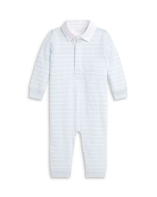 Boys' Striped Cotton Jersey Rugby Coverall - Baby