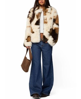 Rayan Cow Print Jacket