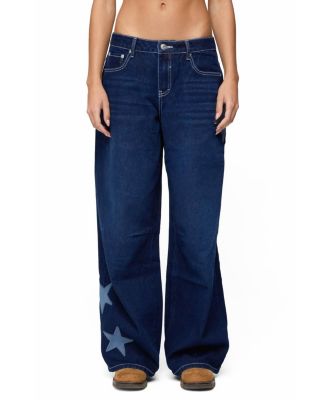  Trish Stars Low Rise Baggy Jeans