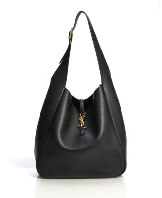 Le 5 &Agrave; 7 Supple Large Shoulder Hobo Bag in Smooth Leather