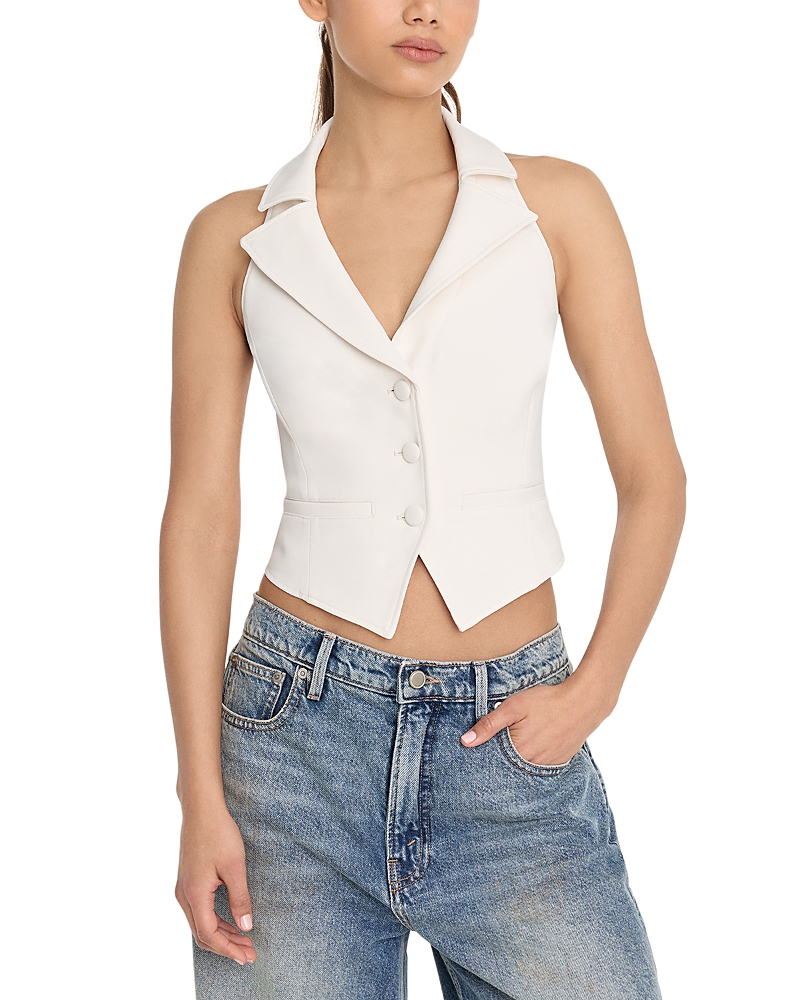 Good American Luxe Suiting Halter Vest