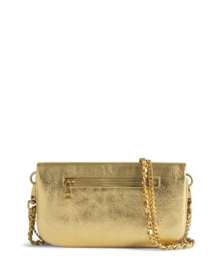 Rock Nano Vintage Metallic Leather Shoulder Bag