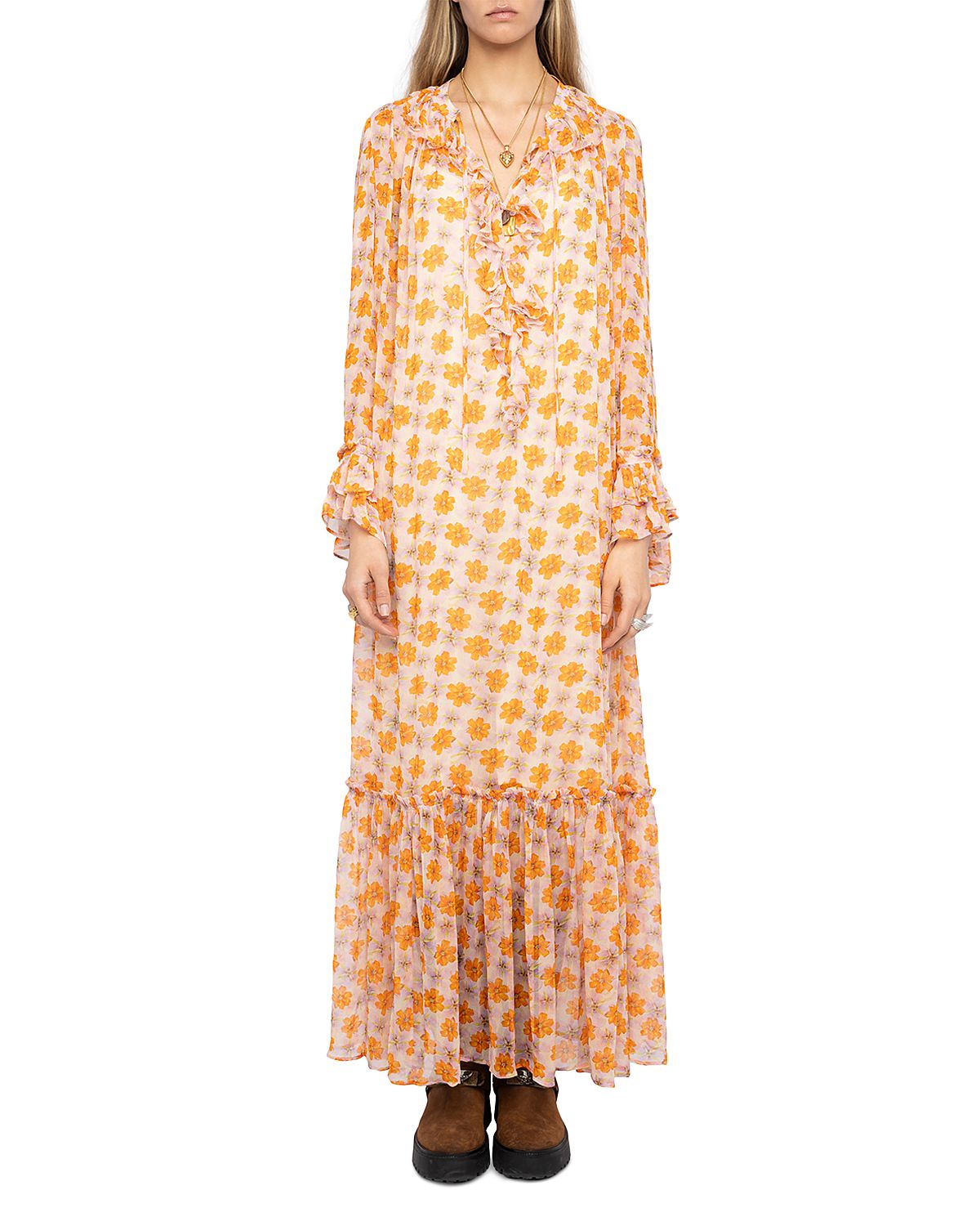 Zadig & Voltaire Ralicel Chiffon Dress