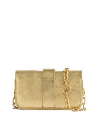 Kate Vintage Metallic Leather Wallet Bag