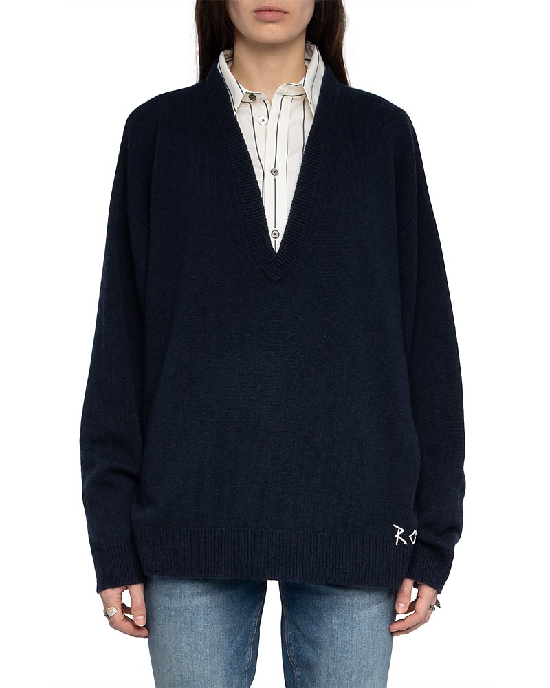 Zadig & Voltaire Swyny Wool V Neck Sweater