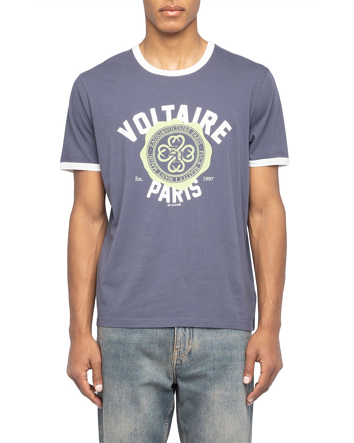 Zadig & Voltaire Woody Logo Ringer T-Shirt