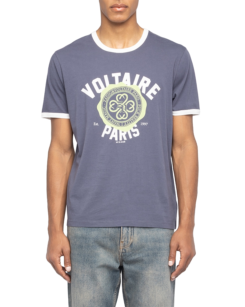 Zadig & Voltaire Woody Logo Ringer T-Shirt