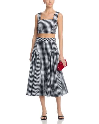 Robin Gingham Midi Skirt