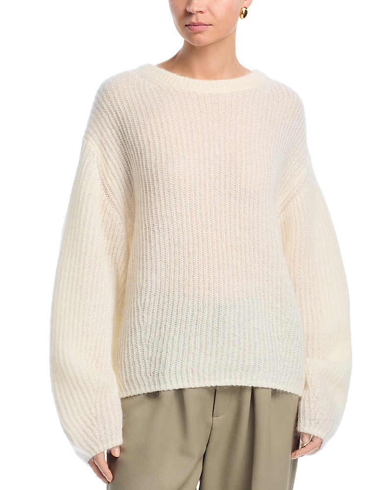 Toteme Mohair Blend Rib Knit Sweater