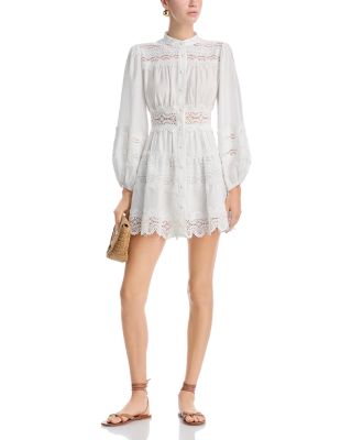 Swirl Lace Mini Dress - Exclusive