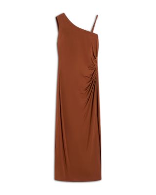 Bchfiabe Chocolate One Shoulder Dress