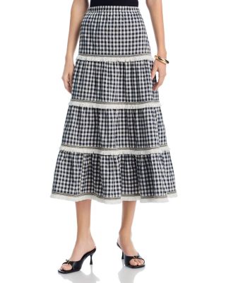 Gingham Top & Gingham Midi Skirt - Exclusive