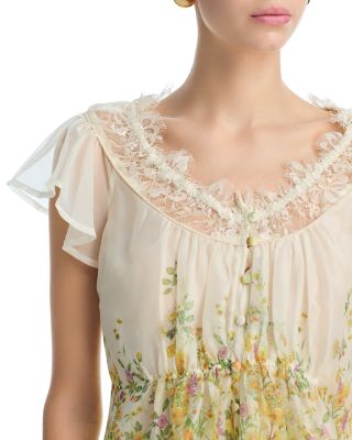 Placed Floral Lace Top - Exclusive