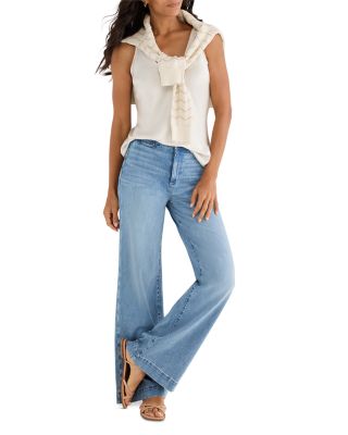 Day Gloss Woven Scoop Tank