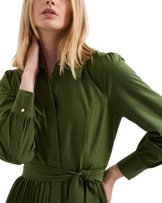 Kelsie Pleated Shirtdress