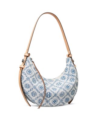Romy Half Moon Denim Shoulder Bag