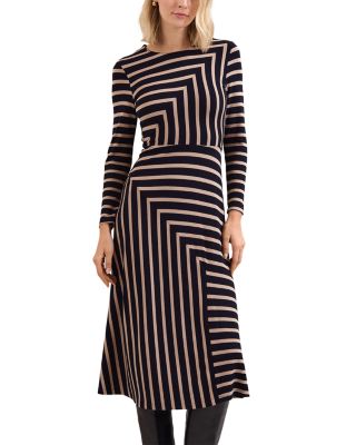 Mia Striped Midi Dress