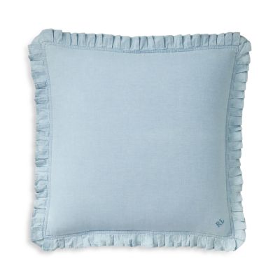 Delaney Chambray Throw Pillow, 20" x 20"