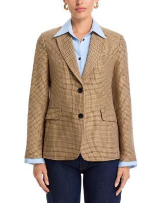 Frank Poplin Plaid Blazer