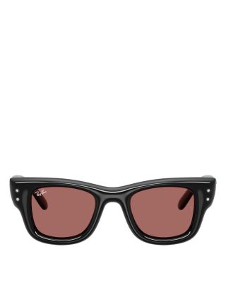 Wayfarer Puffer Square Sunglasses, 47mm