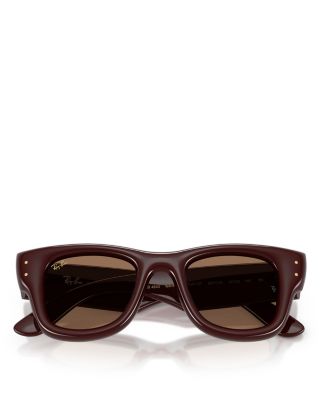 Wayfarer Puffer Square Sunglasses, 50mm
