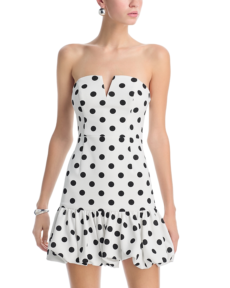 Aqua Polka Dot Bubble Dress - Exclusive
