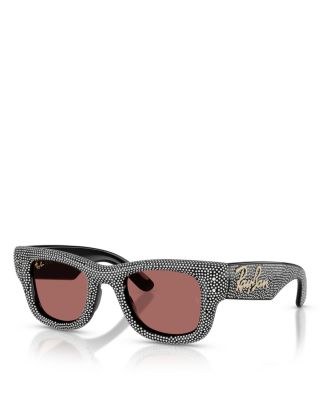 Wayfarer Puffer Square Sunglasses, 47mm