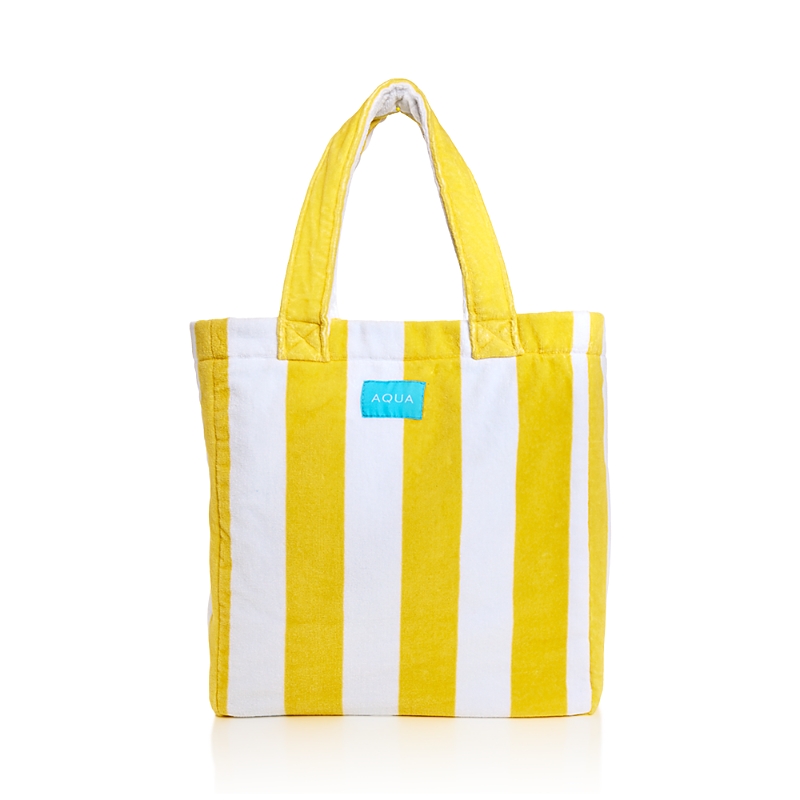 Aqua Striped Terry Beach Tote - Exclusive
