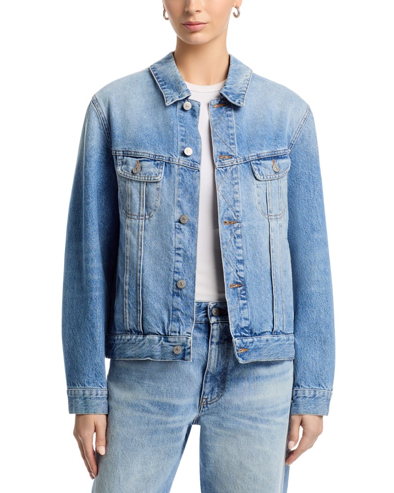 MM6 Maison Margiela Denim Cotton Jacket in Blue