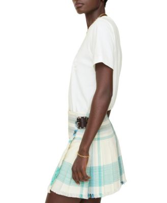  Check Viscose Blend Mini Kilt